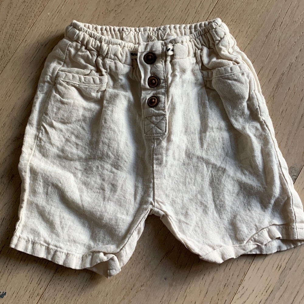 Zara linen shorts